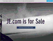 Tablet Screenshot of je.com